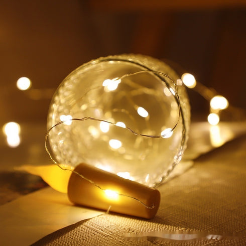 LED Candle Bottle Stopper Light Strip Flashing